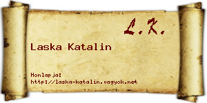 Laska Katalin névjegykártya