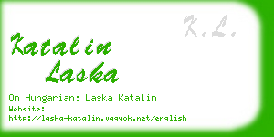 katalin laska business card